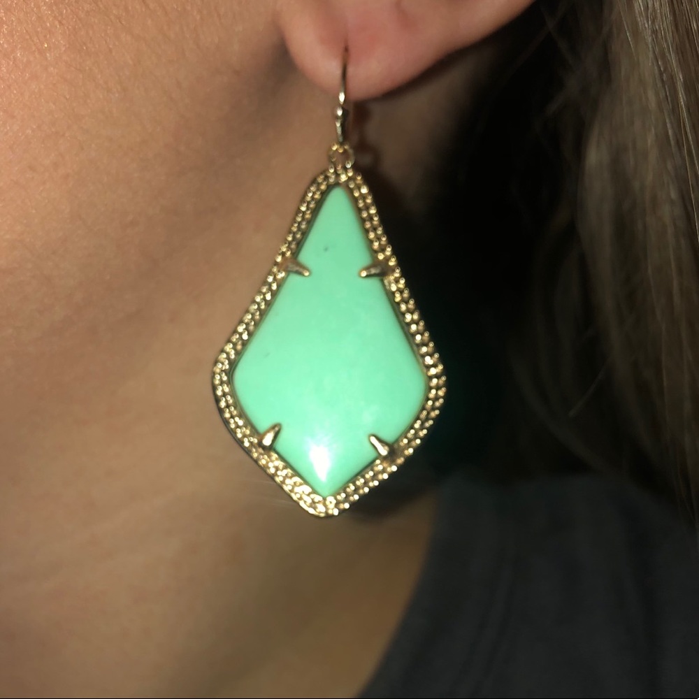 Kendra Scott Alex Drop Earrings - Mint Green
